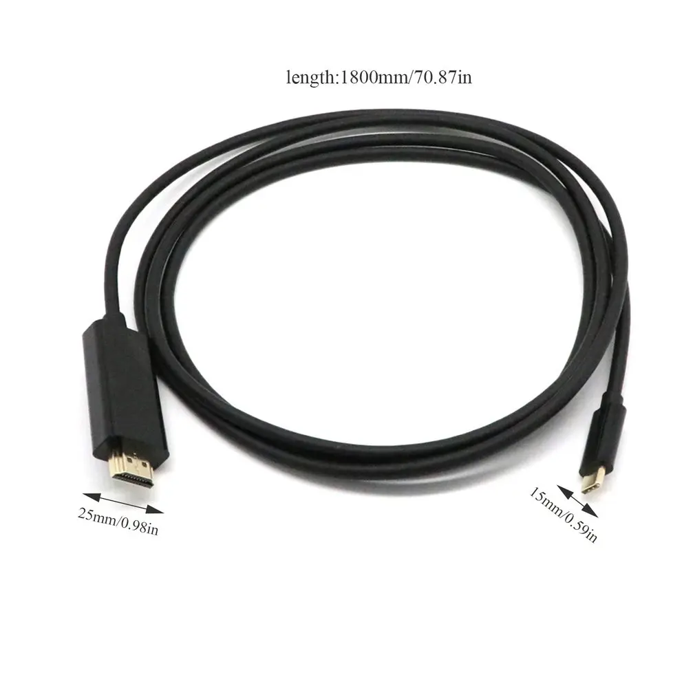 1,8 метров USB 3,1 type C к HDMI 4K 60 Гц 6,6 футов кабель для samsung S10 S9 USB-C к HDMI HDTV 4K кабель