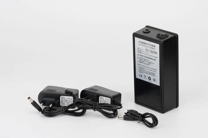 

MasterFire 10set/lot DC 12V 20000mah Rechargeable Portable Lithium-ion Battery Pack With Case For Cameras Camcorders DC 122000