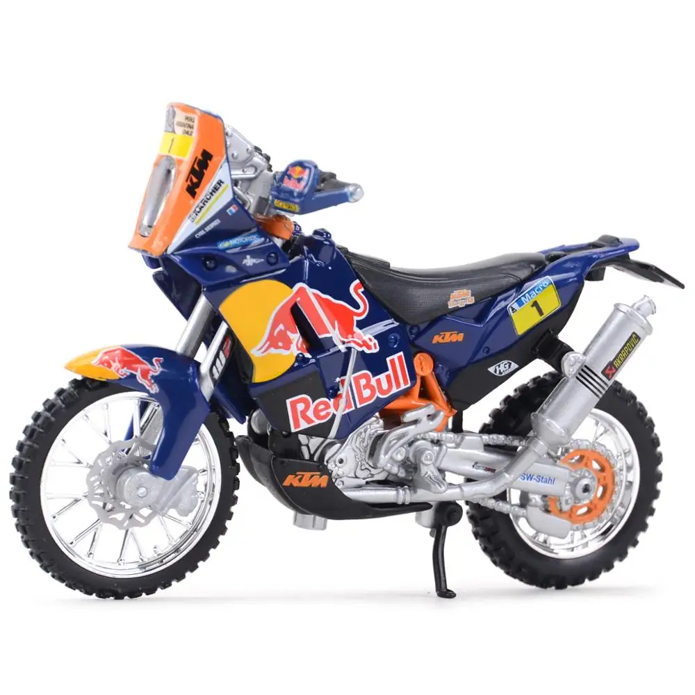 Bburago 1:18 KTM 450 Rally Static Die Cast Vehicles Collectible Motorcycle Model Toys
