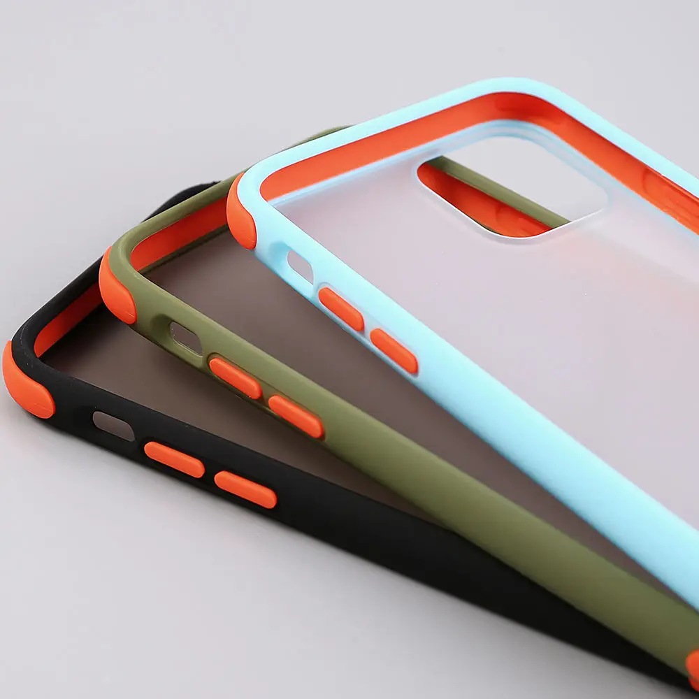 Матовый Прозрачный чехол для телефона iPhone 11 XR XS Max X 6 6S 7 8Plus Siliicone защитный бампер