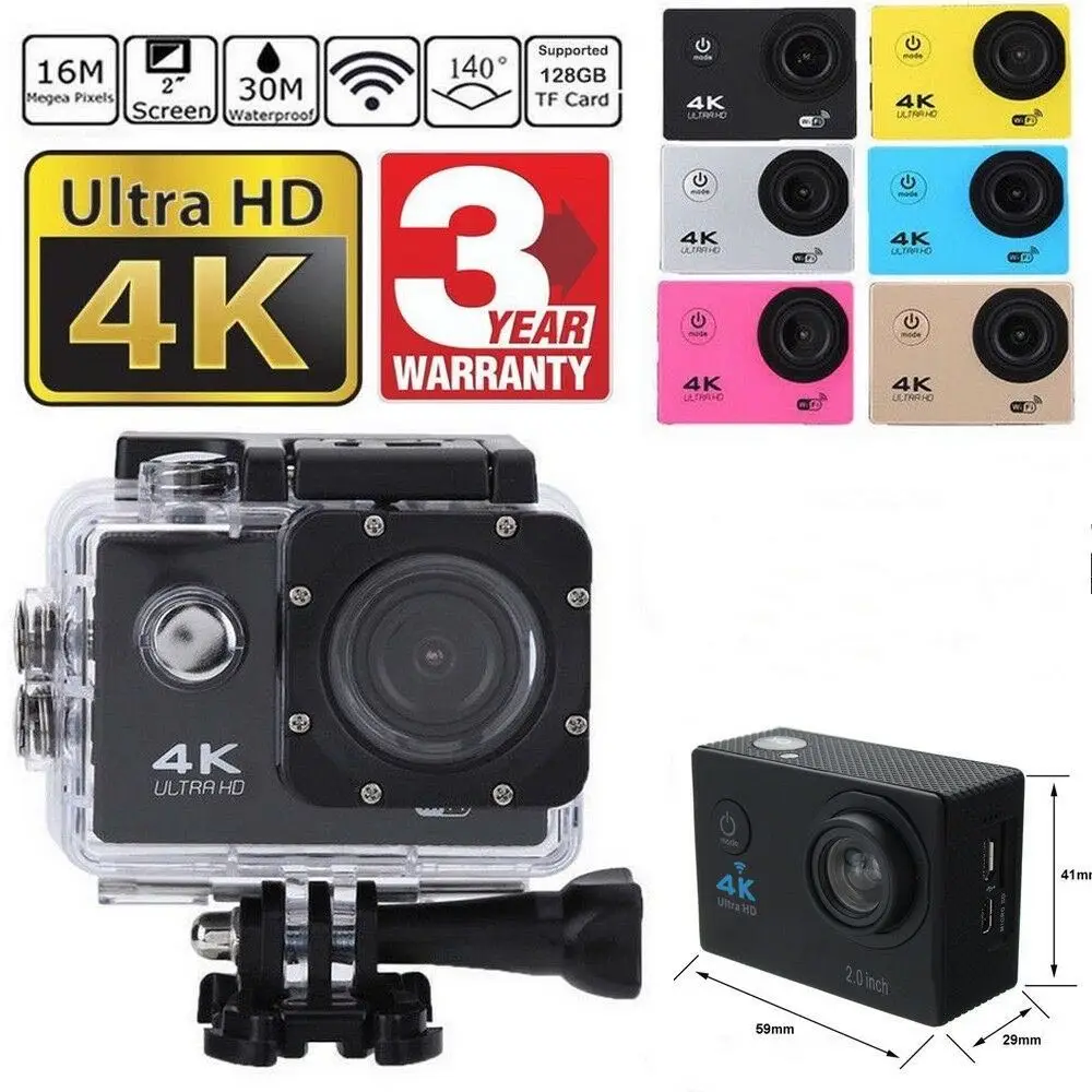 SJ9000 Wifi 4K 1080P Ultra HD спортивная камера DVR DV видеокамера 30 м Водонепроницаемая на
