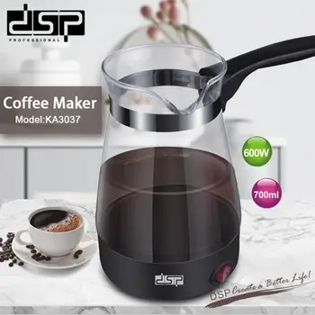 

700ml Turkey Coffee Maker glass material Mini Coffee Machine Portable Electrical Coffee Pot Boiled Milk Coffee Kettle For Gift