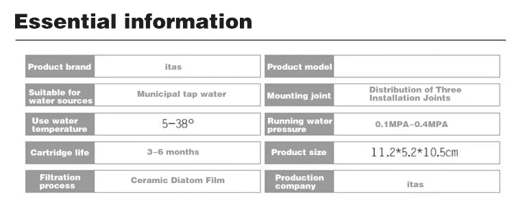 Домашний кран фильтр очиститель воды портативный высокоэффективный фильтр для воды для дома с фильтрующим элементом трубки WF06
