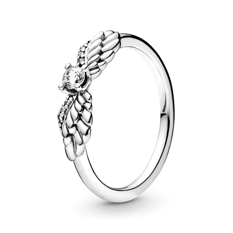 Wedding Rings CUTEECO Silver Color Clear CZ Engagement Ring For Women Original Brand
