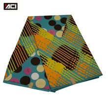 ACI печать полиэстер Анкара ткань Африканская настоящая восковая печать Tissu Лоскутная африканская Ткань 6 ярдов настоящий воск блок печати ткань