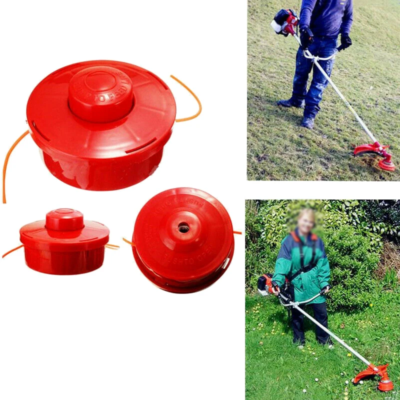 

Nylon Line Red Trimmer Head Coil Grass Strimmer Tool Lawn Mower Trimmer Head Lawn Mower Garden Accessories
