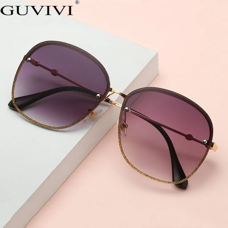 Over Sized Sunglasses Women Cat Eye Unique Luxury Mirror Gradient Lens Shining Frame Goggles Sun Glasses Female UV400 Over Sized Sunglasses Women Cat Eye Unique Luxury Mirror Gradient Lens Shining Frame Goggles Sun Glasses Female UV400