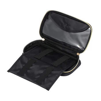 

Nail Art Pen Storage Pouch Waterproof Storage Bag for Nail Brush Large Capacity Cosmetic Makeup Bag Case