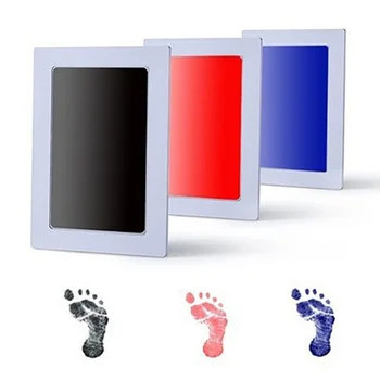 

Baby Non-Toxic Baby Handprint Footprint Imprint Kit kids Souvenirs Casting Newborn Footprint Ink Pad Infant Clay Toy Gifts