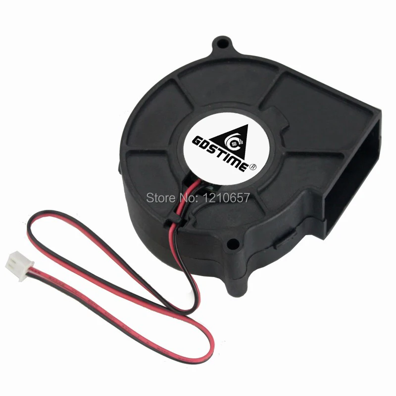 1 шт. Gdstime 7530 DC 5V 12V 24V 2Pin двойной подшипник 75 мм 75x30 Компьютер ПК Бесщеточный