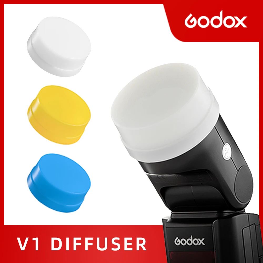 Godox V1 C N S F O P софтбокса Speedlite Flash белого и синего цвета желтый диффьюзер чехол Чехол|Аксессуары для фотостудии|