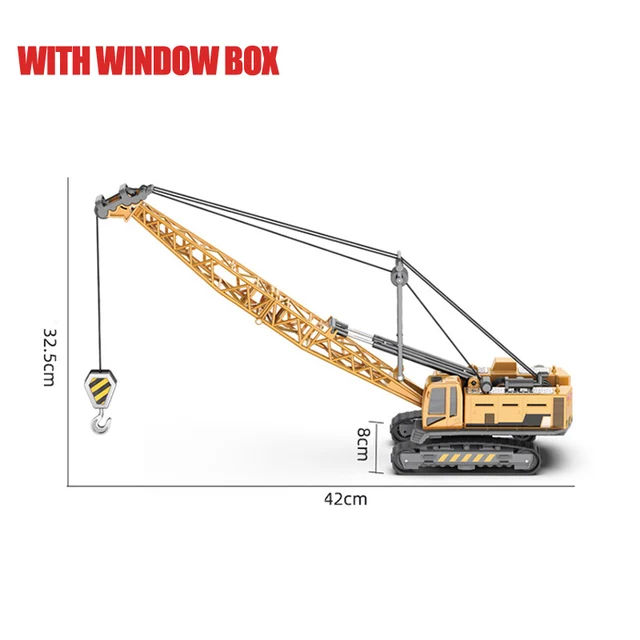 Classic Bulldozer Crane Excavator Trucks Vehicles Juguetes Carros Boy Alloy Engineering Truck Cars Toys for Kids Boys Xmas Gifts Crane