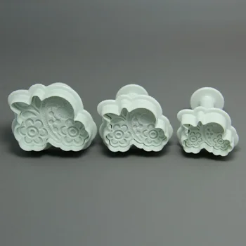 

Free Shipping FDA High Quality 3pcs Sea-plant Plunger Cutters Sugarcraft Fondant Molds set