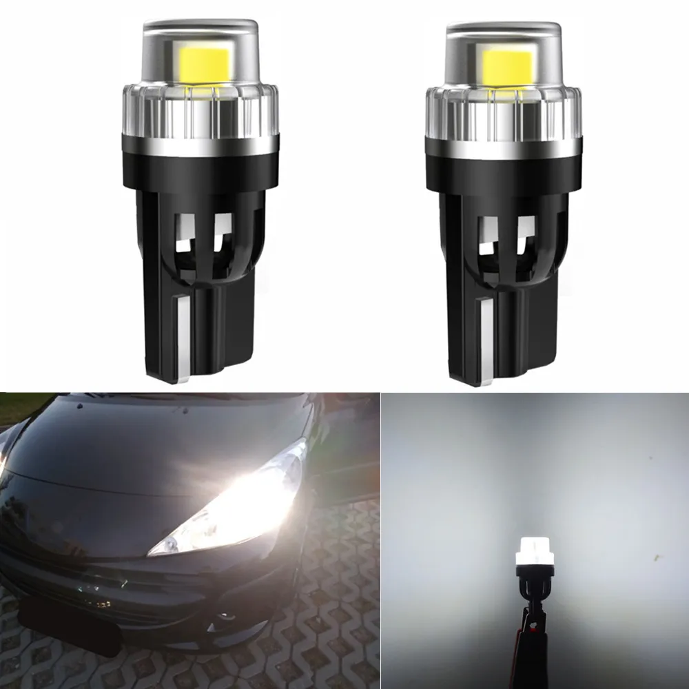 

2x W5W LED T10 LED Bulbs Canbus For Car Parking Position Lights Interior Map Dome Light For Audi A3 8P A4 6B BMW E60 E90 E39 F10