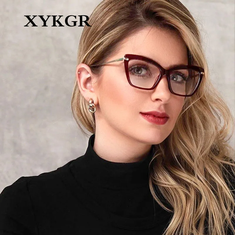 XYKGR ретро в форме кошачьих глаз оправа очки оправа женская черная оправа близорукость рамка Мужская оптическая оправа для компьютерных очков очки