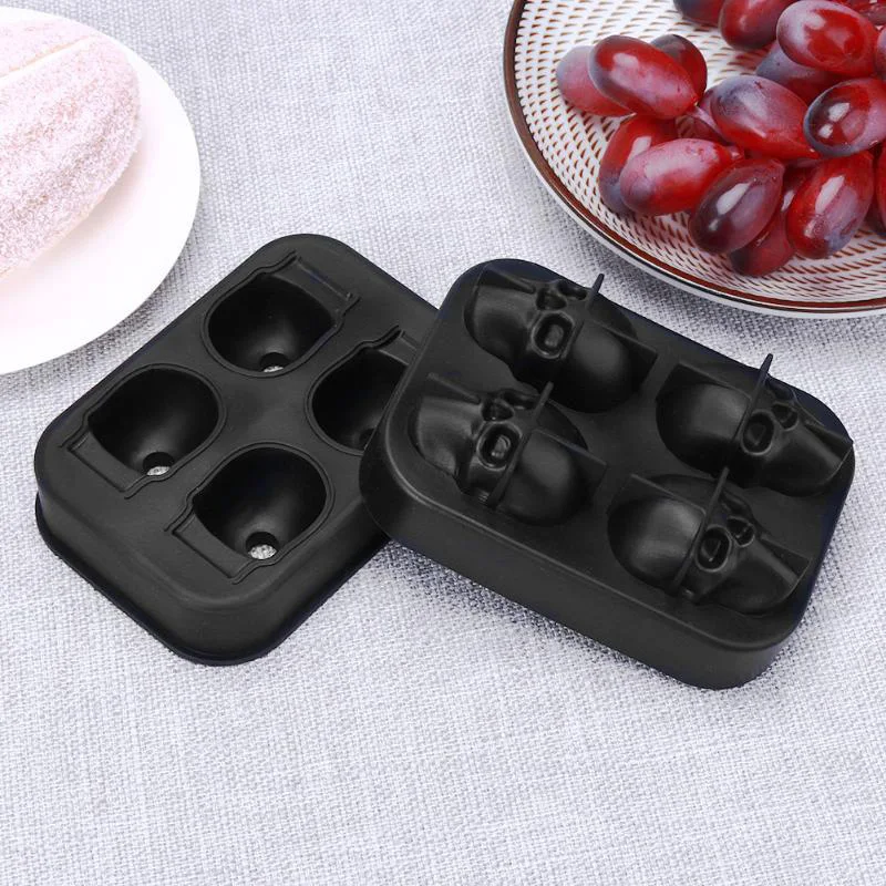 

Ice Cream Mold Ice Cube Maker Mould Tray Diy Tool Whiskey Wine Cocktail Skull Shape Silicone Mold Bar Accessiories Popsicle Mold