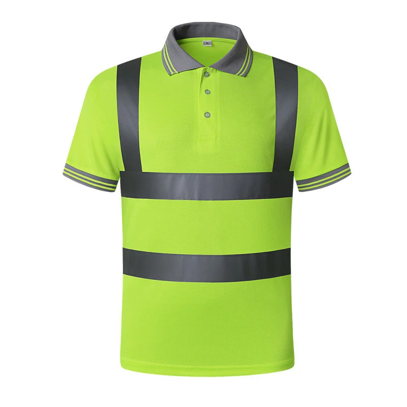 Quick Dry Safety Clothing Night Work Tshirt Reflective Tops Workwear