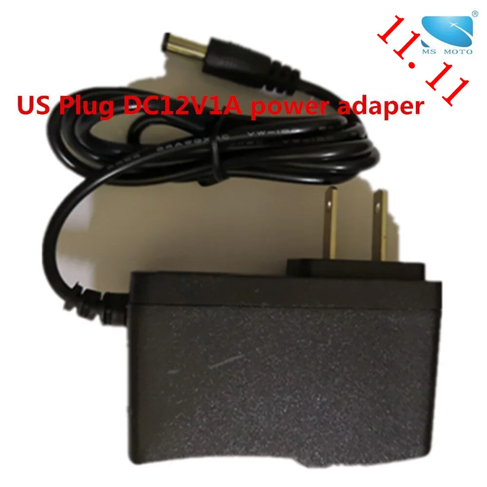 Выход 12VDC1A Новый AC/DC адаптер Вход 100-240 в AC50/60 Гц 0.3A конвертер 1000mA питание США plug безопасности камера адаптер