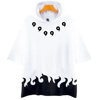 

Hip hop Kpop Naruto Hooded T Shirt Boys Girls Cool t shirt Spring Autumn Cosplay Naruto T-Shirts Tops Clothing