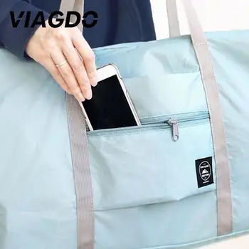 

Foldable Nylon Travel Luggage Storage Hand Shoulder Duffle Carry Bag Organizer