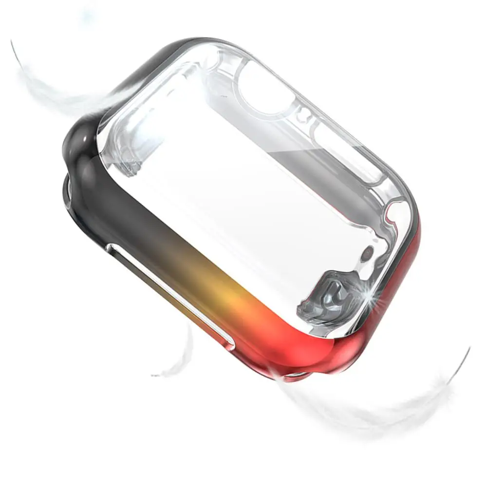 CACKOIE All inclusive TPU plating gradient soft protective case for Apple Watch 5 4 3 2 2
