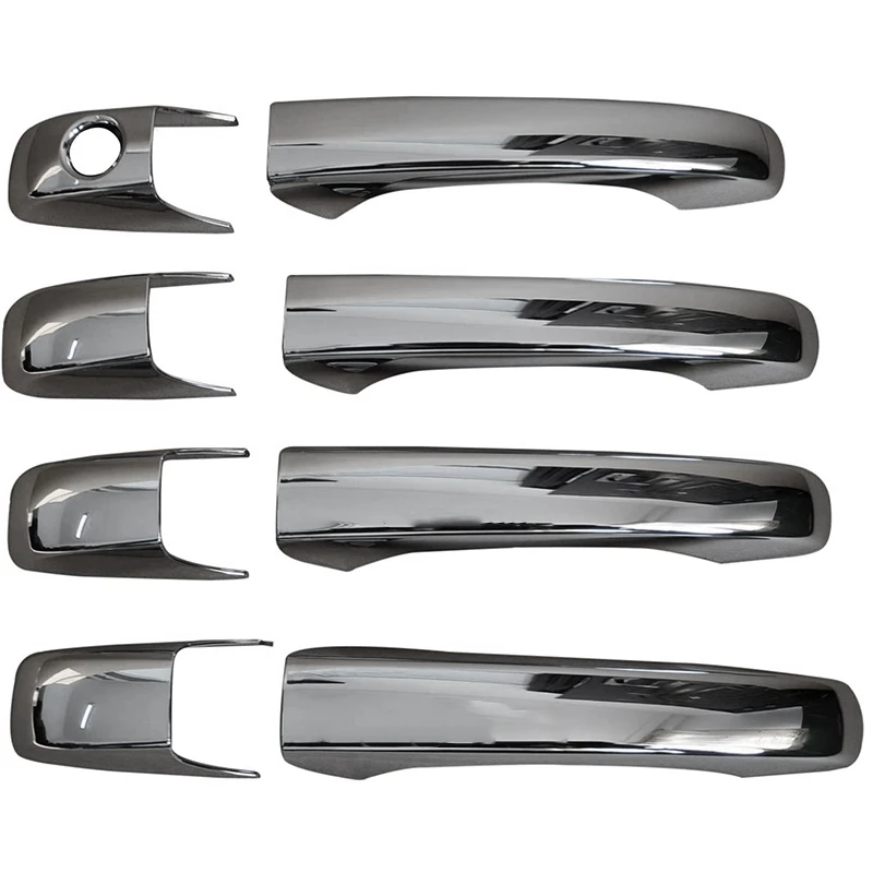 8 Pcs Chrome Door Handle Cover Sets for Jeep Patriot 2007 2016Exterior