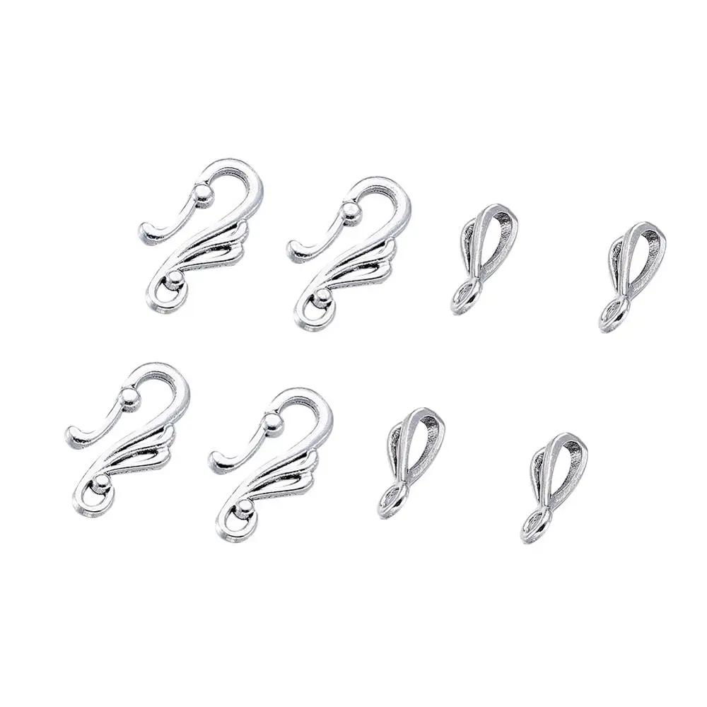 Eye Clasps Wing Hook Jewelry Findings Components 20sets Style