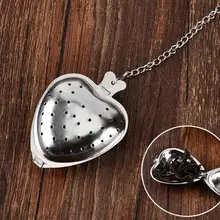 500 шт./лот, ситечко для заварки чая в форме сердца из нержавеющей стали, фильтр со свободными листьями SN2932