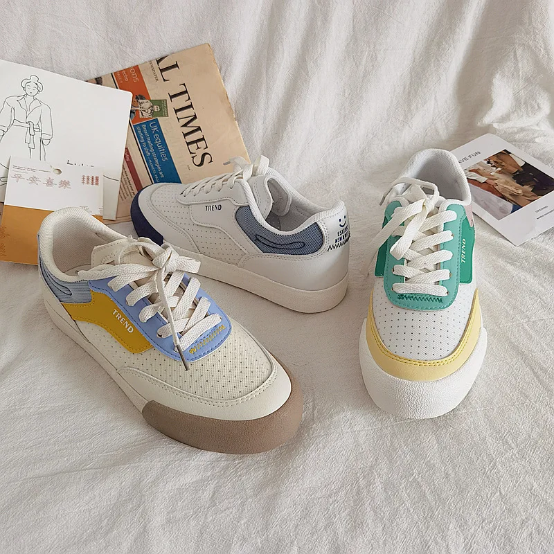 New Autumn Student White Shoes Women's Breathable All-match Soft-soled Fashion Casual Shoes Niche College Style  Women Sneakers