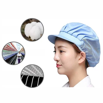 

Elastic Mesh Visors Caps Men Women Breathable Sunhat Summer Dust Cap Beauty Net Hat