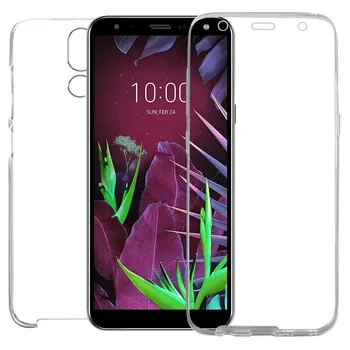 

TBOC case for LG K40 X420EM X420EMW [5.8 "]-Case [Clear] Full [Silicone TPU] Double Face [360 Degree] Mobile