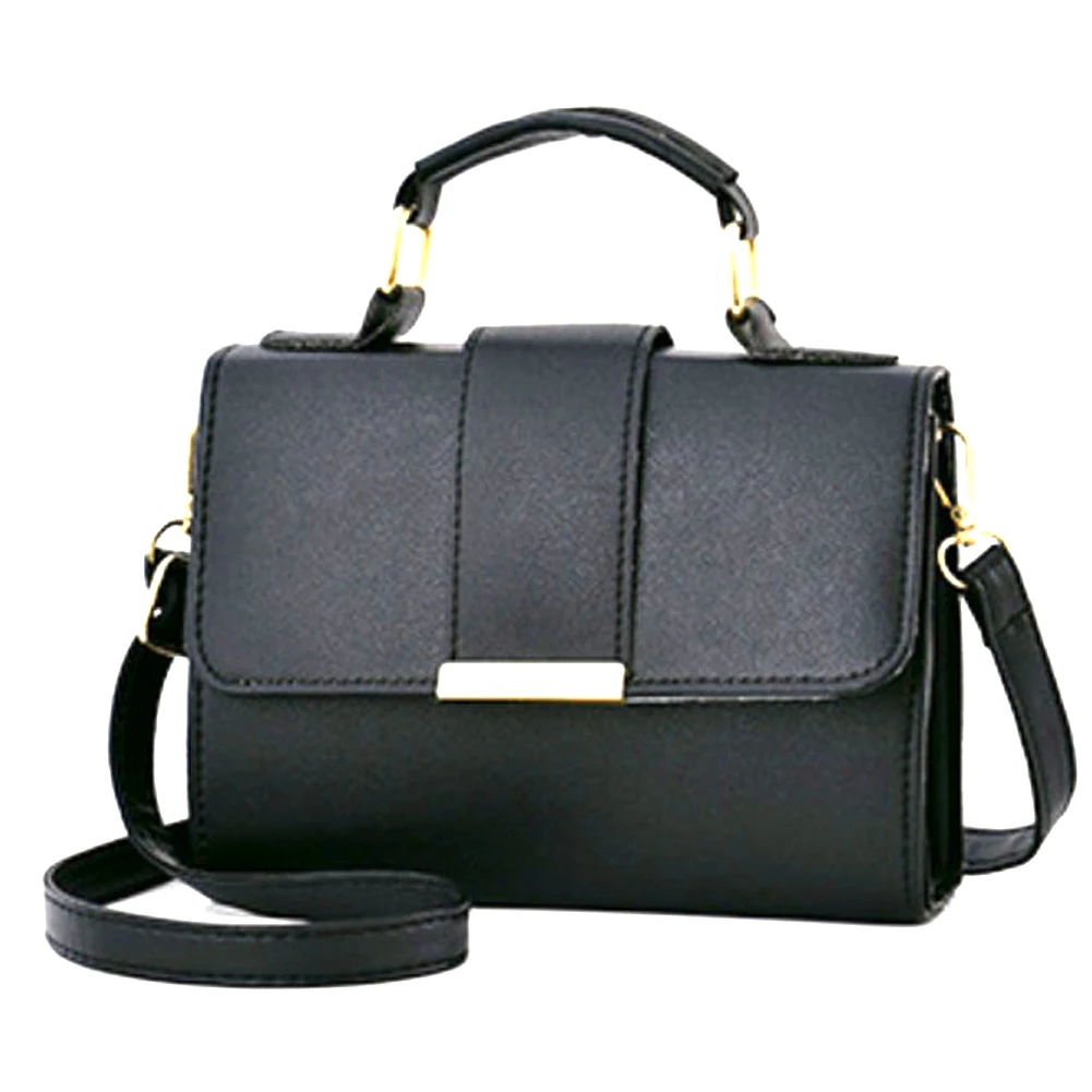 

Solid Fashion Gift Purse Handbag PU Leather Multifunction Large Capacity Portable Casual Cross Body Rectangle Women Shoulder Bag