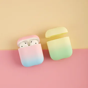 

gradient apple Airpods case hard cute prevention fell luxury earphone cover for airpod