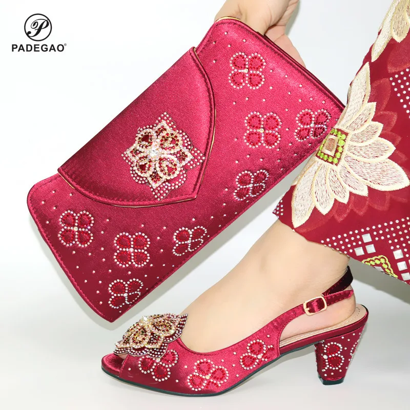 red heels and bag