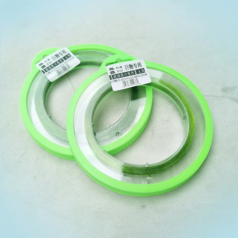 

100 M Nylon Fishing Line Mainline Fishing Line Lone Wolf Giants Line for Special Usage Strong Tension Fishing Gear Supplies