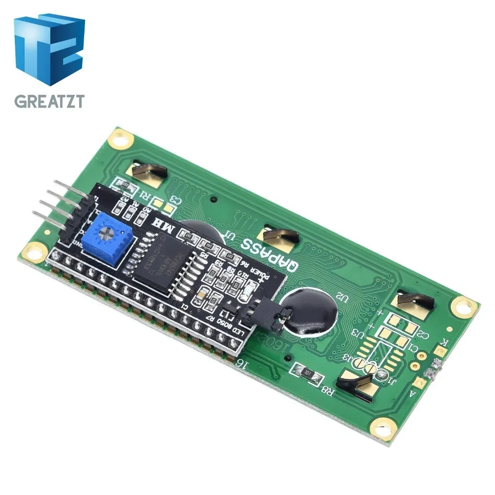 GREATZT 1 шт. модуль ЖКД синий зеленый экран IIC/igc 1602 для arduino 1602 lcd UNO r3 mega2560 lcd 1602