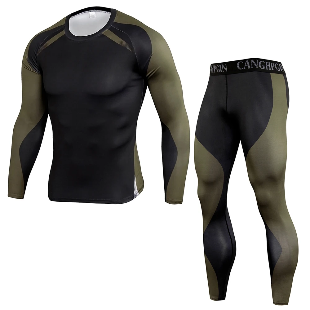 2021 winter high-quality new thermal underwear men's underwear suit compression sweat-absorbent quick-drying thermal underwear m