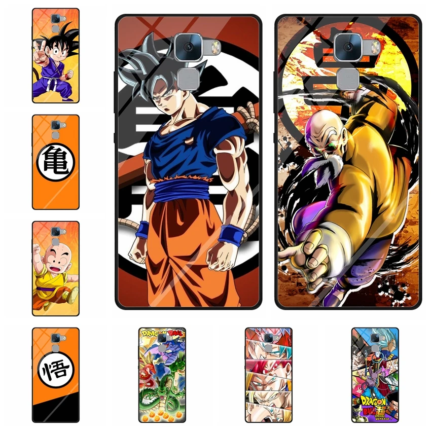 Dragon Ball Z Super Tempered Glass Phone Case Cover For Huawei Honor 7 PLK-AL10 PLK-TL01H PLK-UL00 5.2&quot Honor7 |
