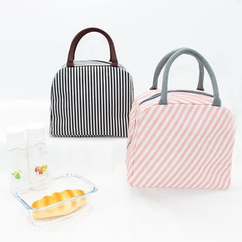 

2 Pack Lunch Bag Insulated Lunch Box Bag Cold Insulated Lunch Bag Large Capacity Student with Lunch Box Bag