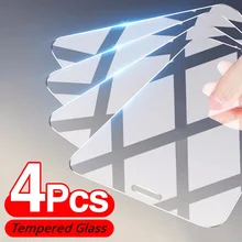 4 peças de vidro para o iphone 12 7 8 plus 6s 5S se 2020 protetor de tela para o iphone 11 12 pro max mini xr xs x vidro protetor