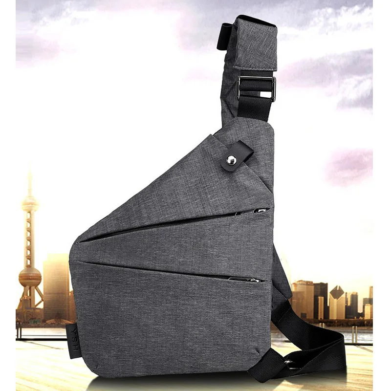 Мужская деловая сумка для путешествий, защищенная от взлома, сумка на плечо, кобура, защита от кражи, ремень безопасности, цифровые нагрудные сумки для хранения, поясная сумка