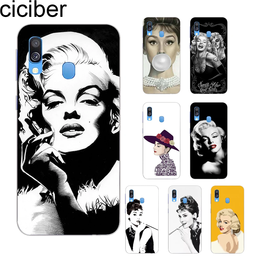 

ciciber Marilyn Monroe Coque for Samsung Galaxy A50 Phone Case for Samsung A70 A40 A30 A20 A60 A10 A20e A80 Soft TPU Cover Funda