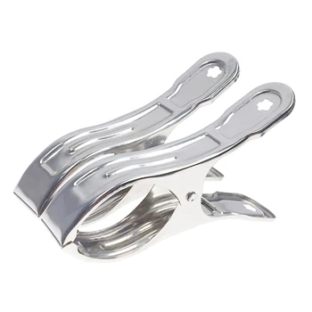 

10PCs Stainless Steel Heavy Duty Large Beach Towel Clips Clothes Pegs Pins Attache Mercerie Patchwork Sewing Clips