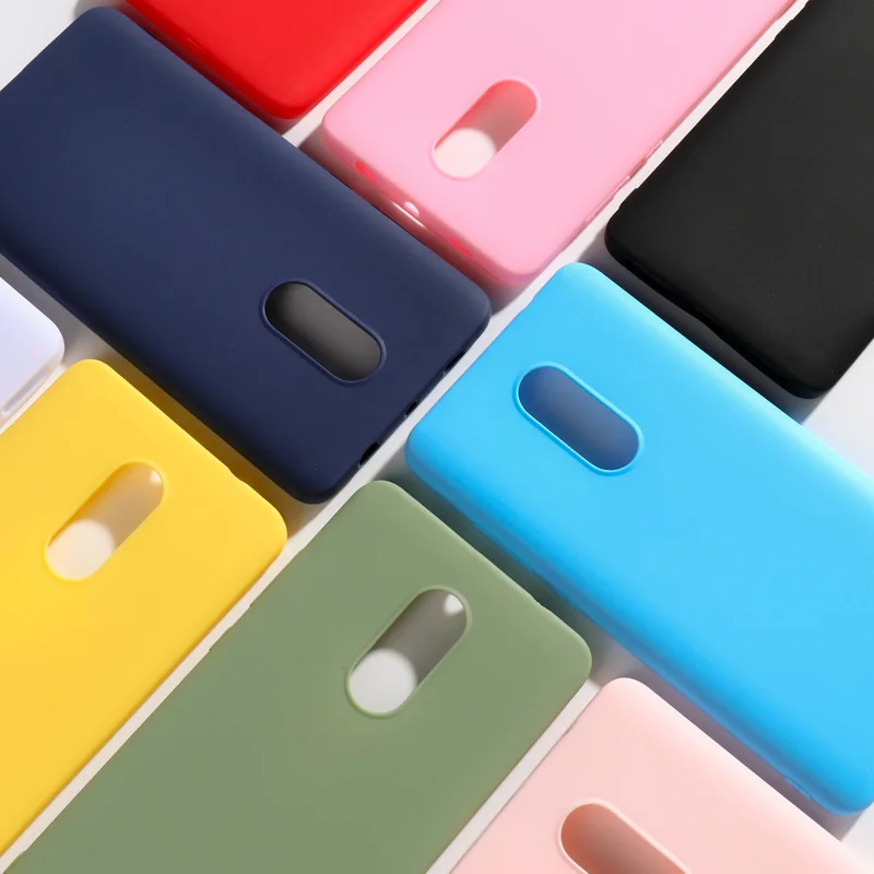 

Candy Color Soft Simple Silicone Phone Case For Xiaomi Redmi 6 6A 7 7A GO K20 Note 4x 5pro 5A Prime 6 7 S2 6Pro 5Plus back Cover