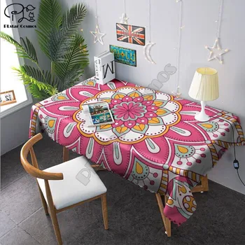

Bohemia Tablecloth 3D printed Square/Rectangular Dust-proof Table Cover For Party Home Decor TV Covers