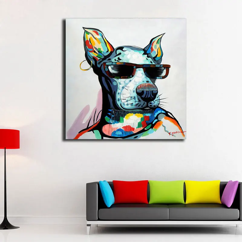 Colorful Thinking Monkey Wall Art Canvas Painting Wild Animals Pop Art Posters Frog Elephant Paintings Wall Decorative Pictures