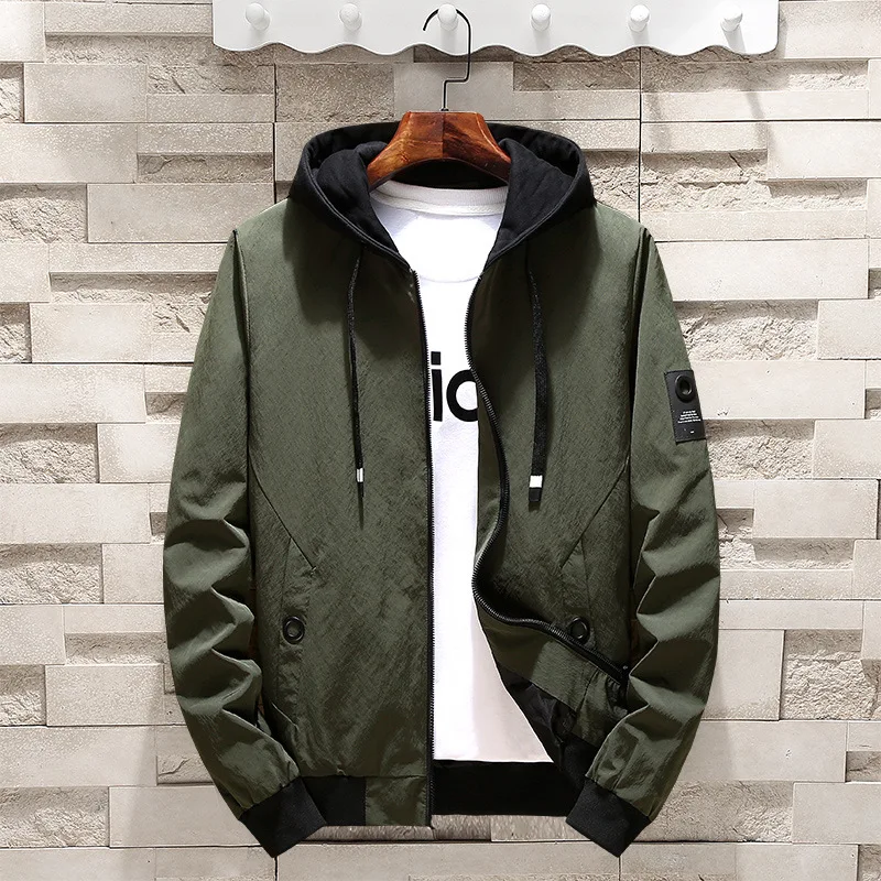 

2019 Spring Coat MEN'S Jacket Japanese-style Teenager Large Size Loose Fit Hoodie Trend Korean-style Students outside Clothes
