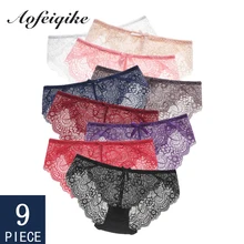 Woman Panties Sexy Lace Underwear For Woman Briefs Floral Soft Mesh Female Underwear Lace Sexy Woman Panties Briefs M-XL 9 Pcs Woman Panties Sexy Lace Underwear For Woman Briefs Floral Soft Mesh Female Underwear Lace Sexy Woman Panties Briefs M-XL 9 Pcs