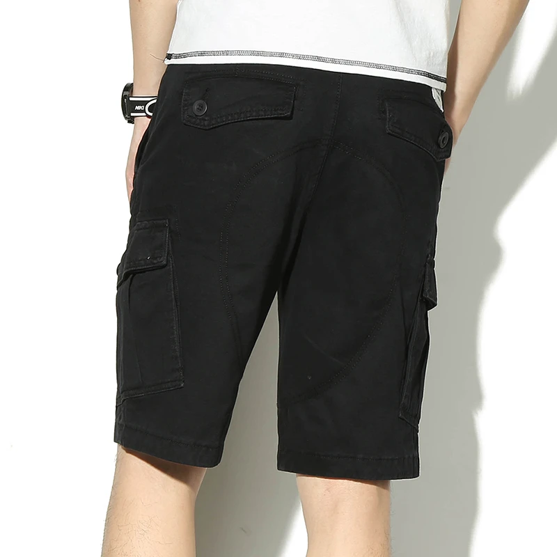 black short cargo pants