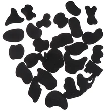 Tattoo Stickers 25pcs Hair Trimmer Tattoo Template+1 Pcs Dyeing Brush Coloring Pattern Stencil Tattoo Barber